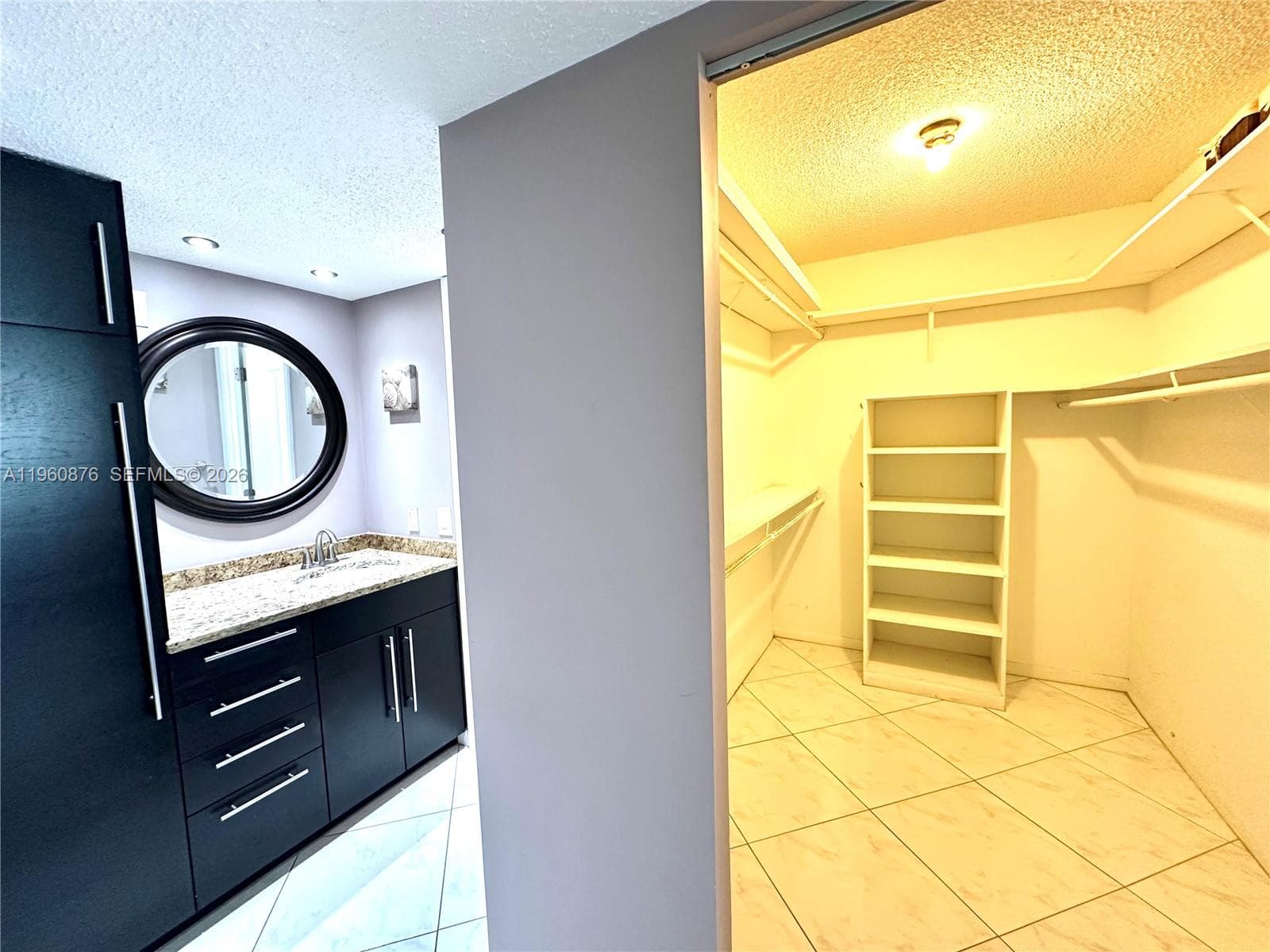 Master Bathroom and Walking Closet