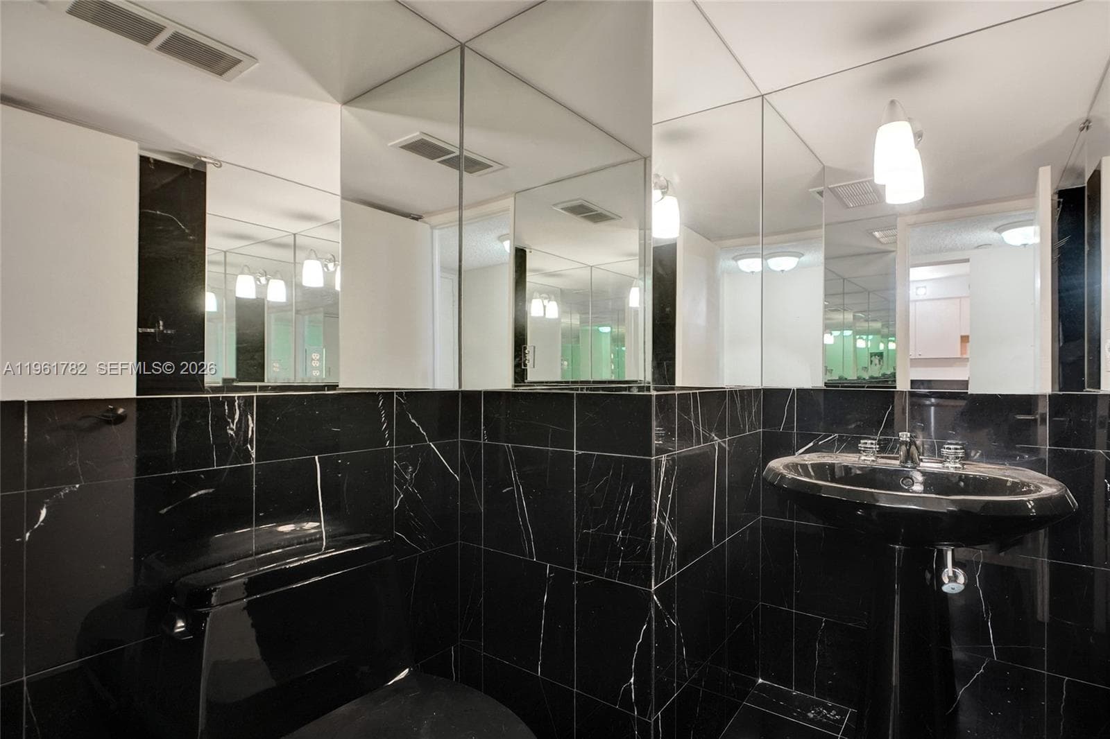 Black marble-2nd full bathroom