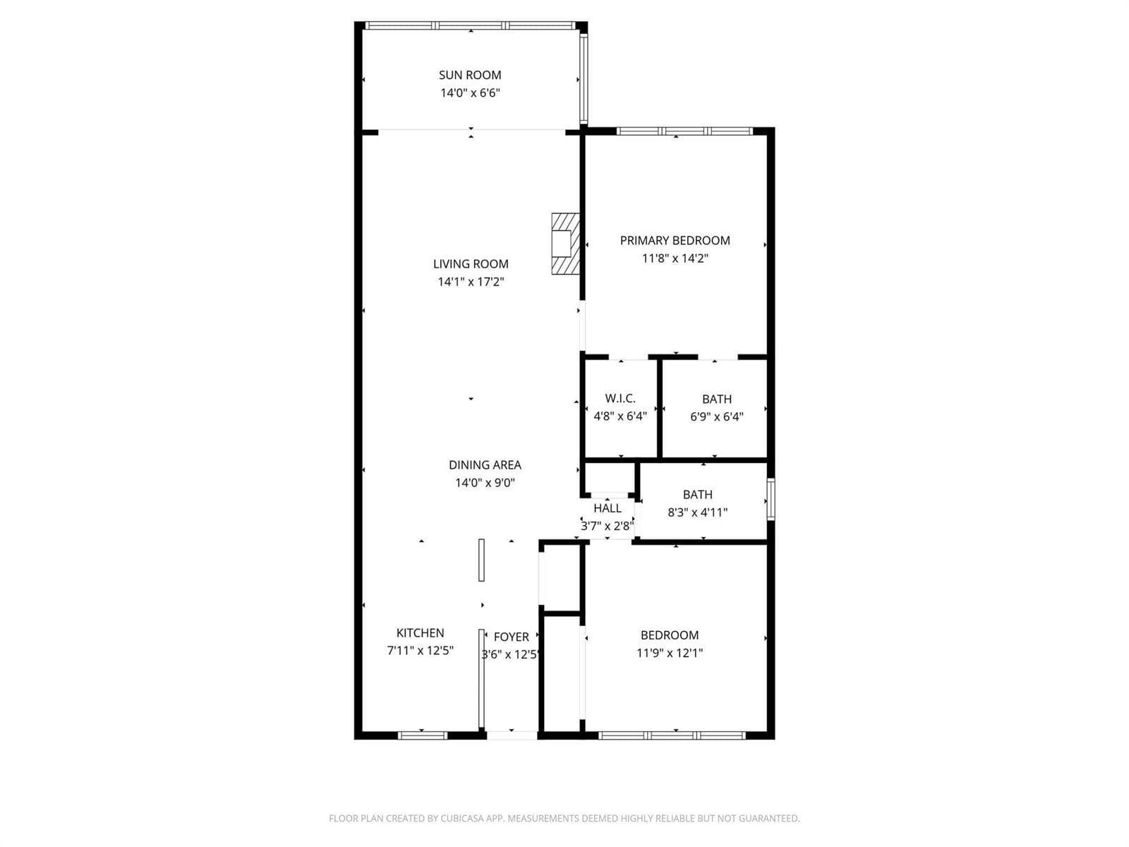 Split bedroom floor plan