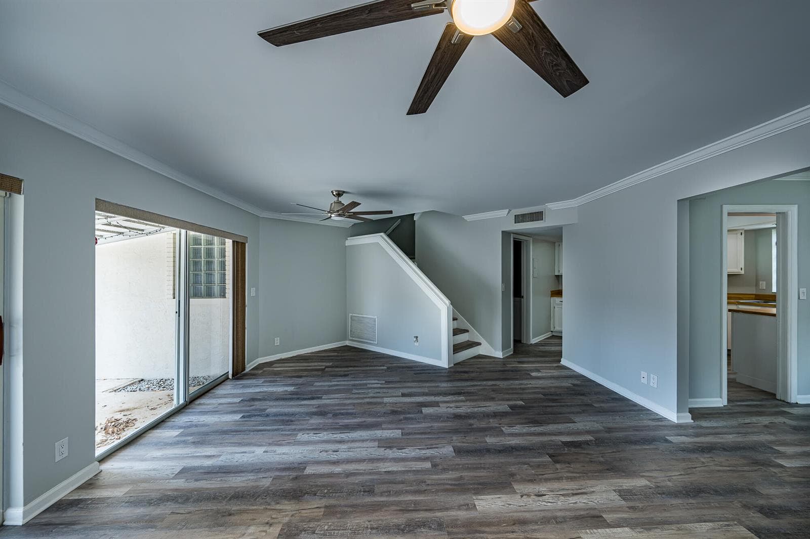 Living area porch to left