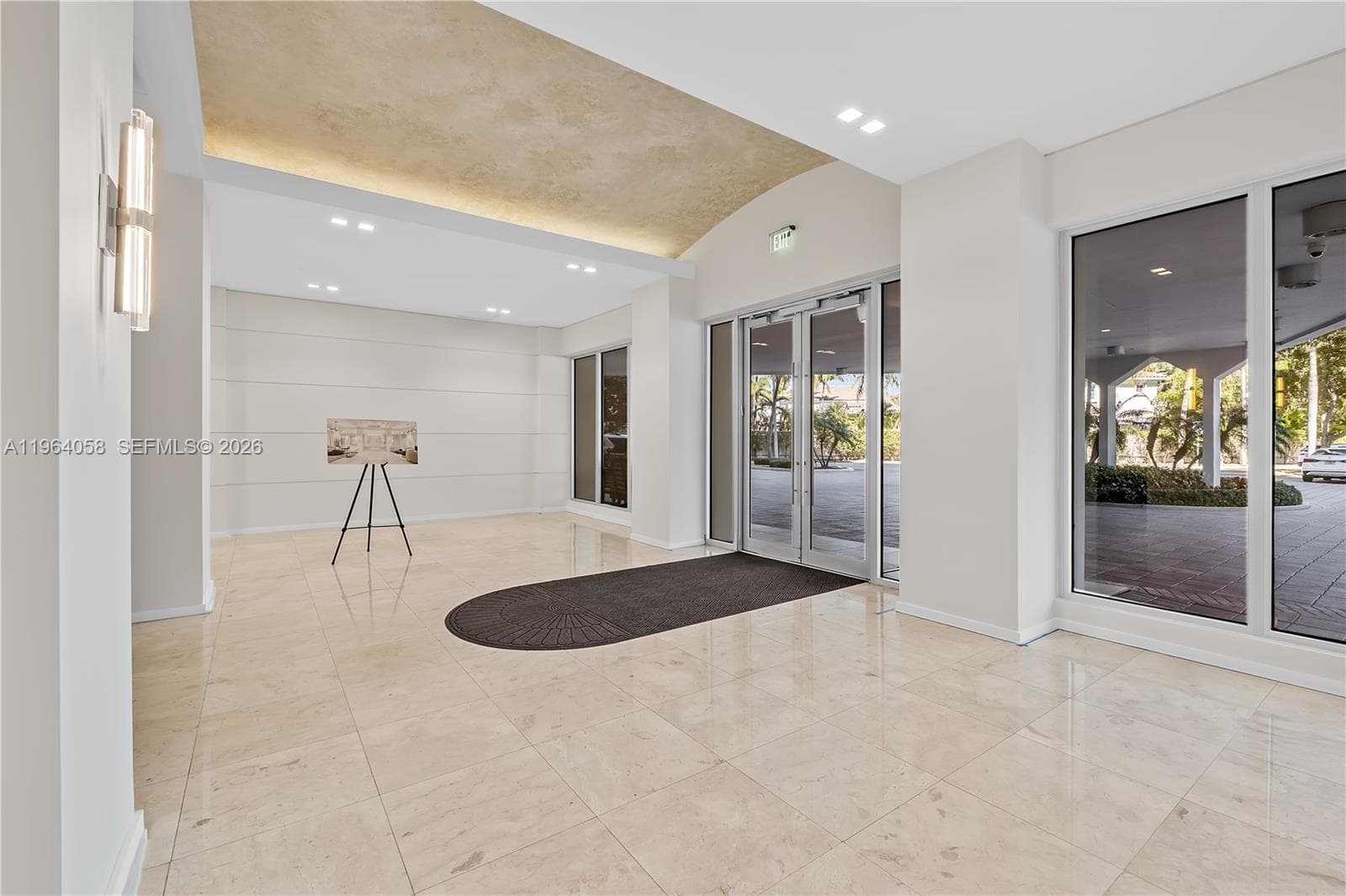 Virtually staged Living Room