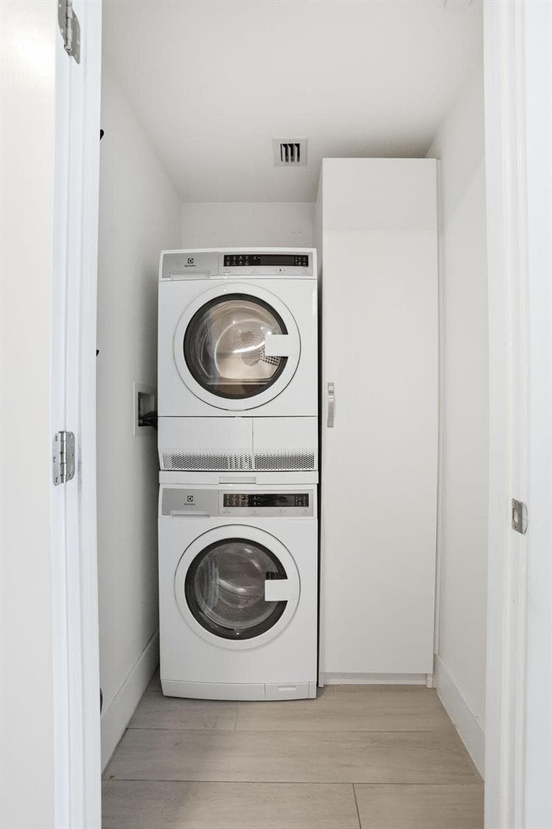 In-Unit Electrolux washer and dryer