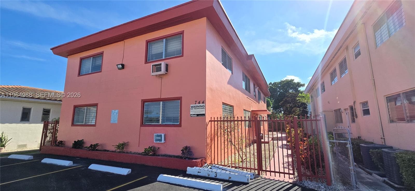 Fenced building