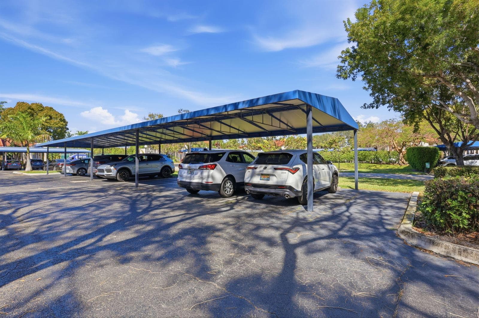 Covered End Parking Space