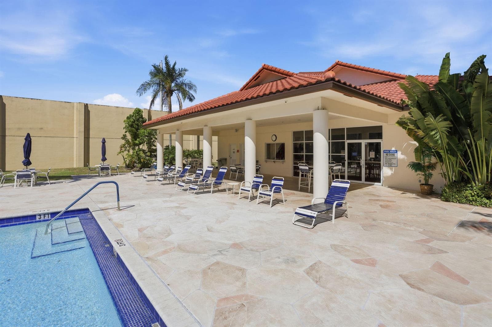 Pool and Shaded Patio Area