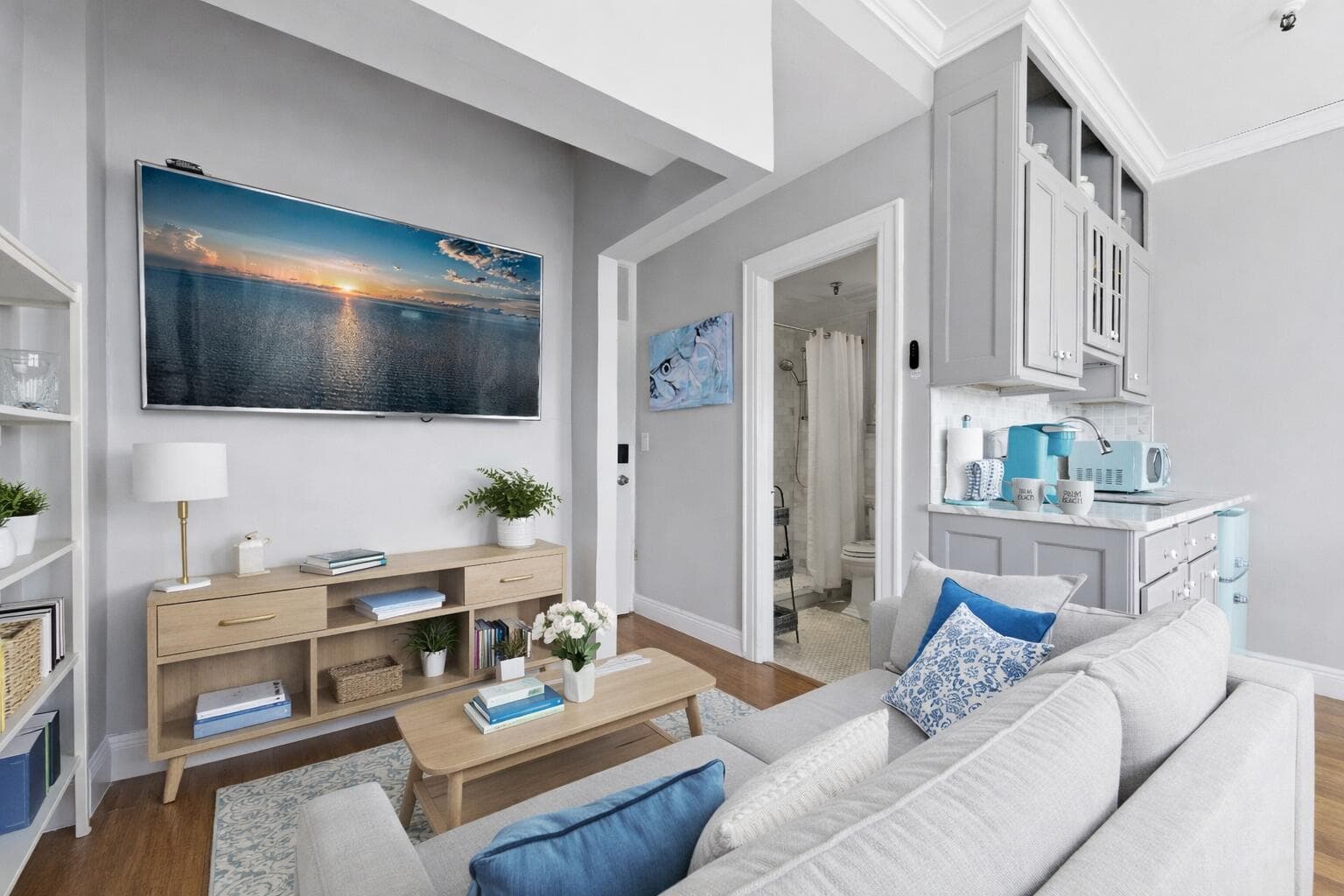Digitally Staged Living Room
