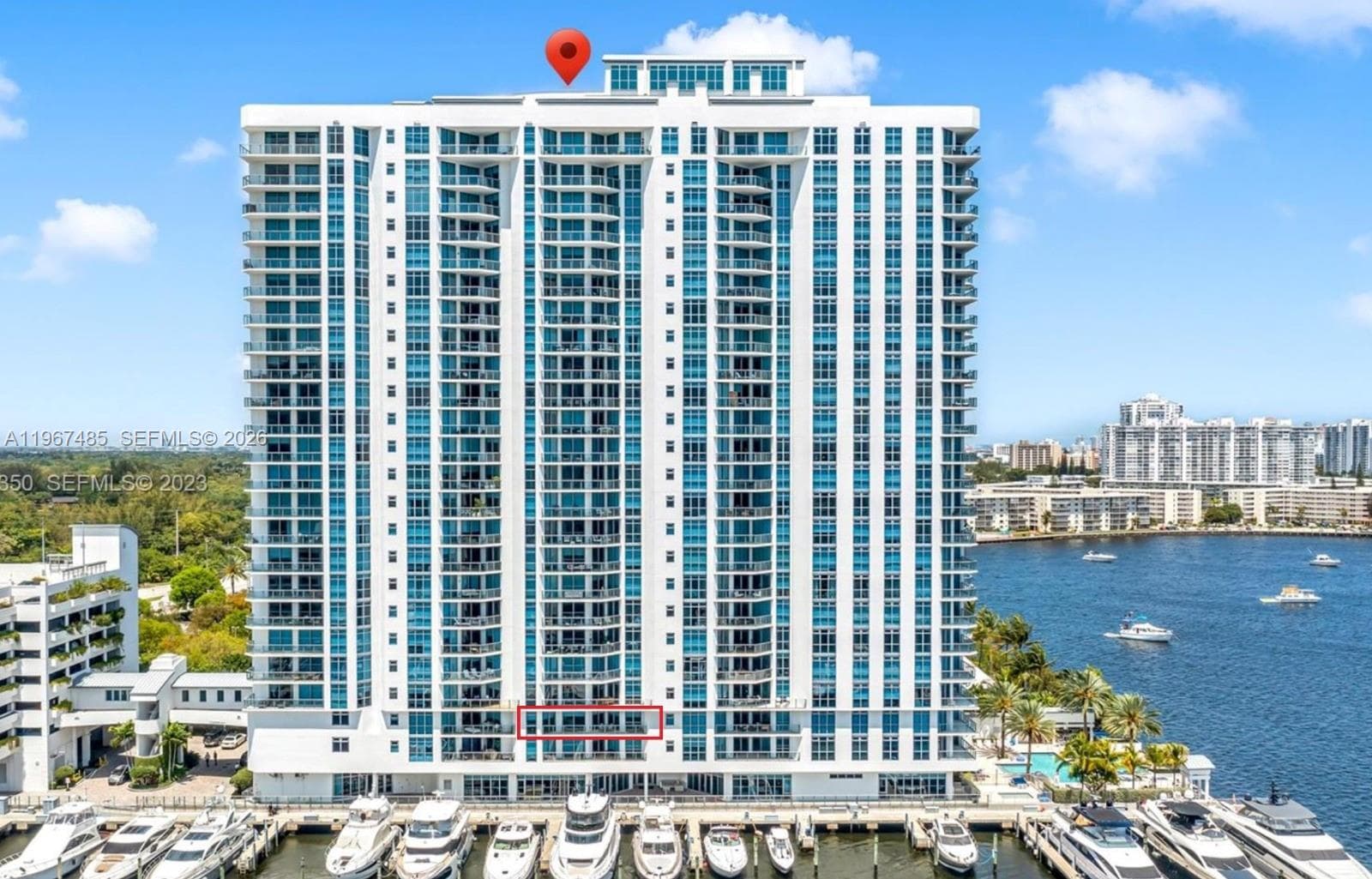 Marina Palms Residences North Tower. Unit 305 is conveniently located on the same level as the parking bridge, offering direct and easy access.