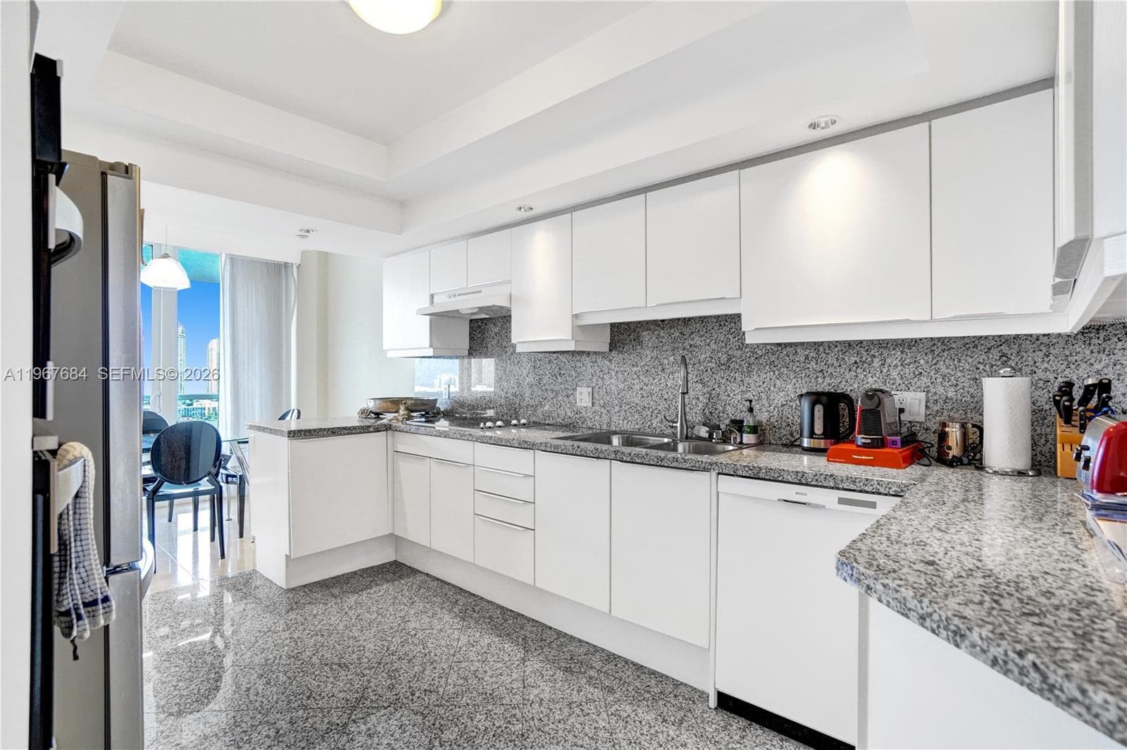 Spacious kitchen.