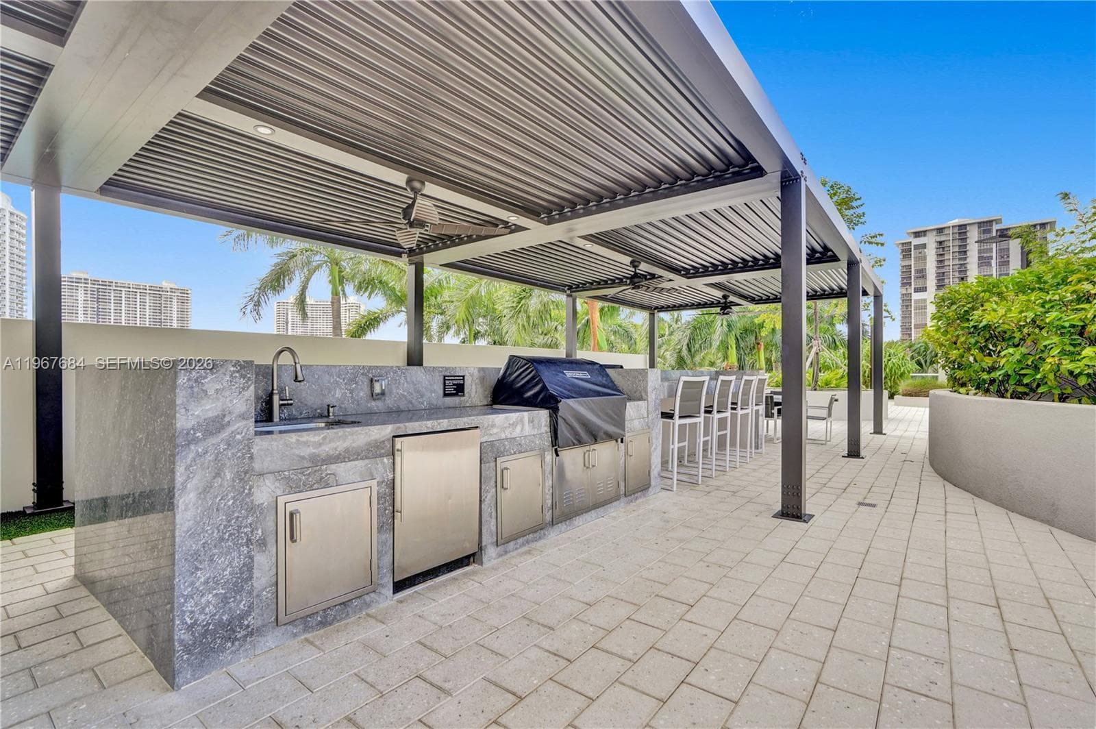 BBQ area.