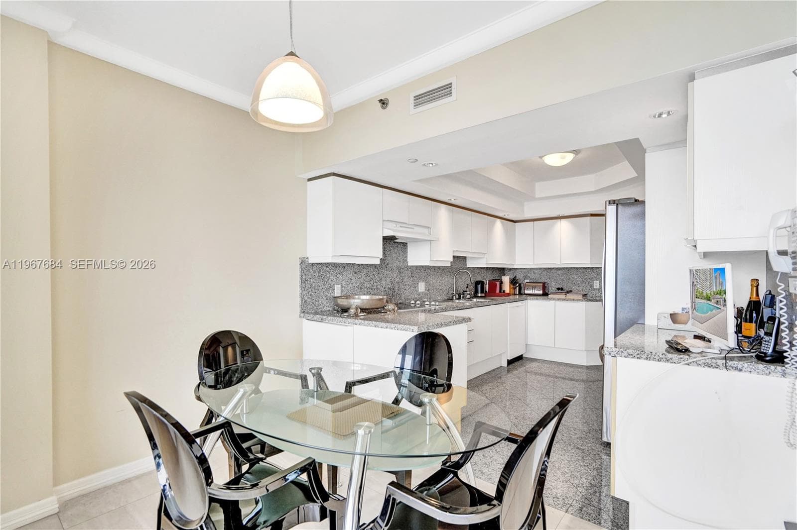 Eat-in kitchen.