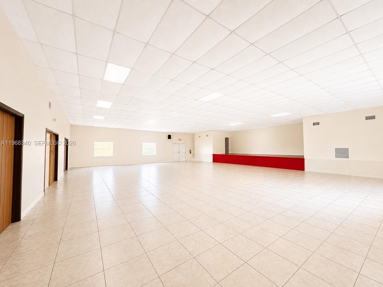 Beautiful clubhouse recreation room for resident activities and events.