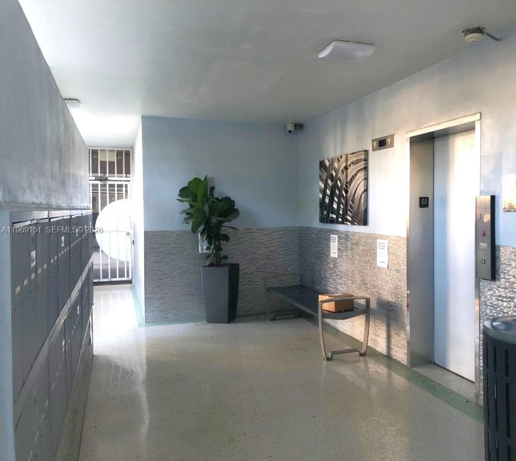 Lobby and mailboxes