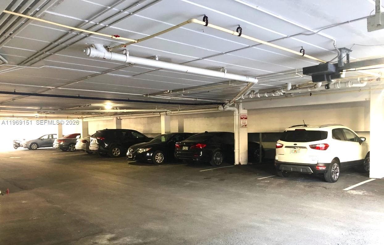 Gated garage with covered parking