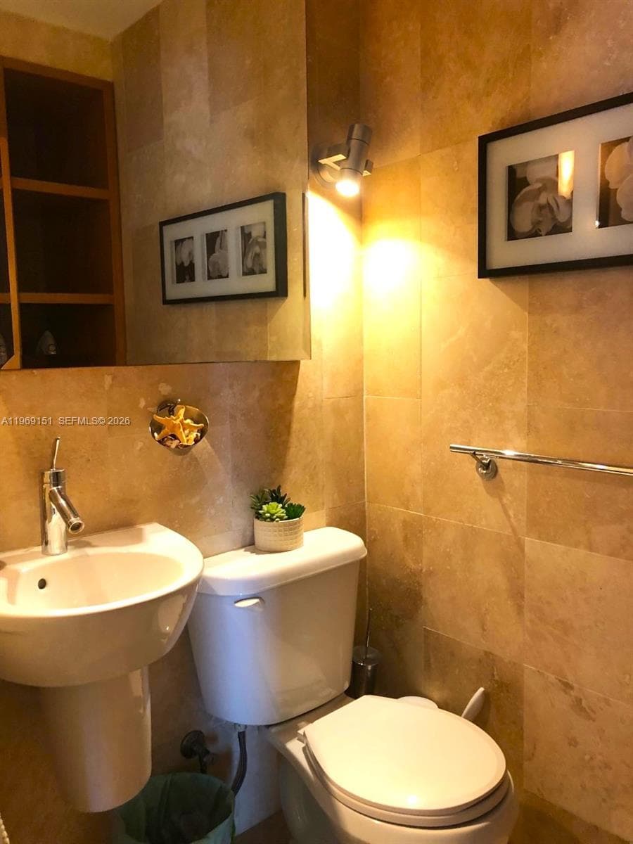 Half bathroom for the convenience of guests