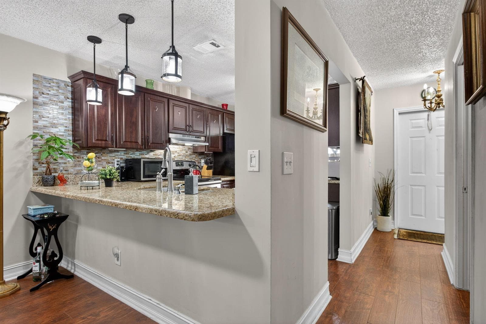 View to Entry and Kitchen