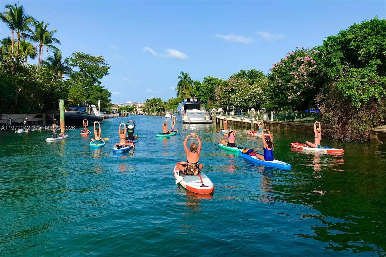 Paddleboard Stretching Class on the Water