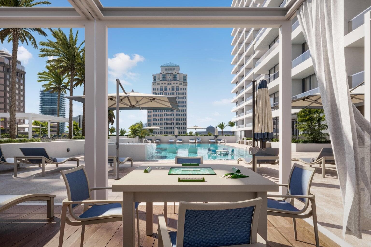 Pool and Dining from Rendering