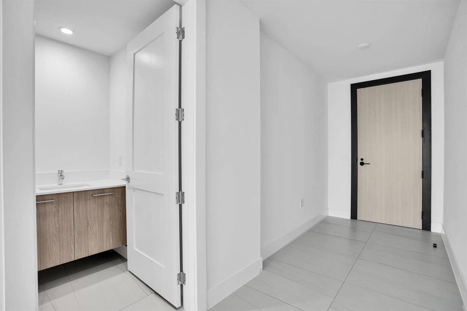 Entrance and Half Bathroom