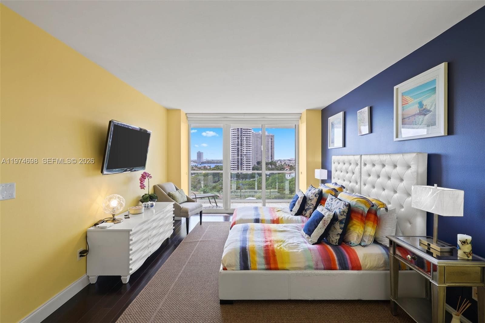Secondary Bedroom with the balcony access