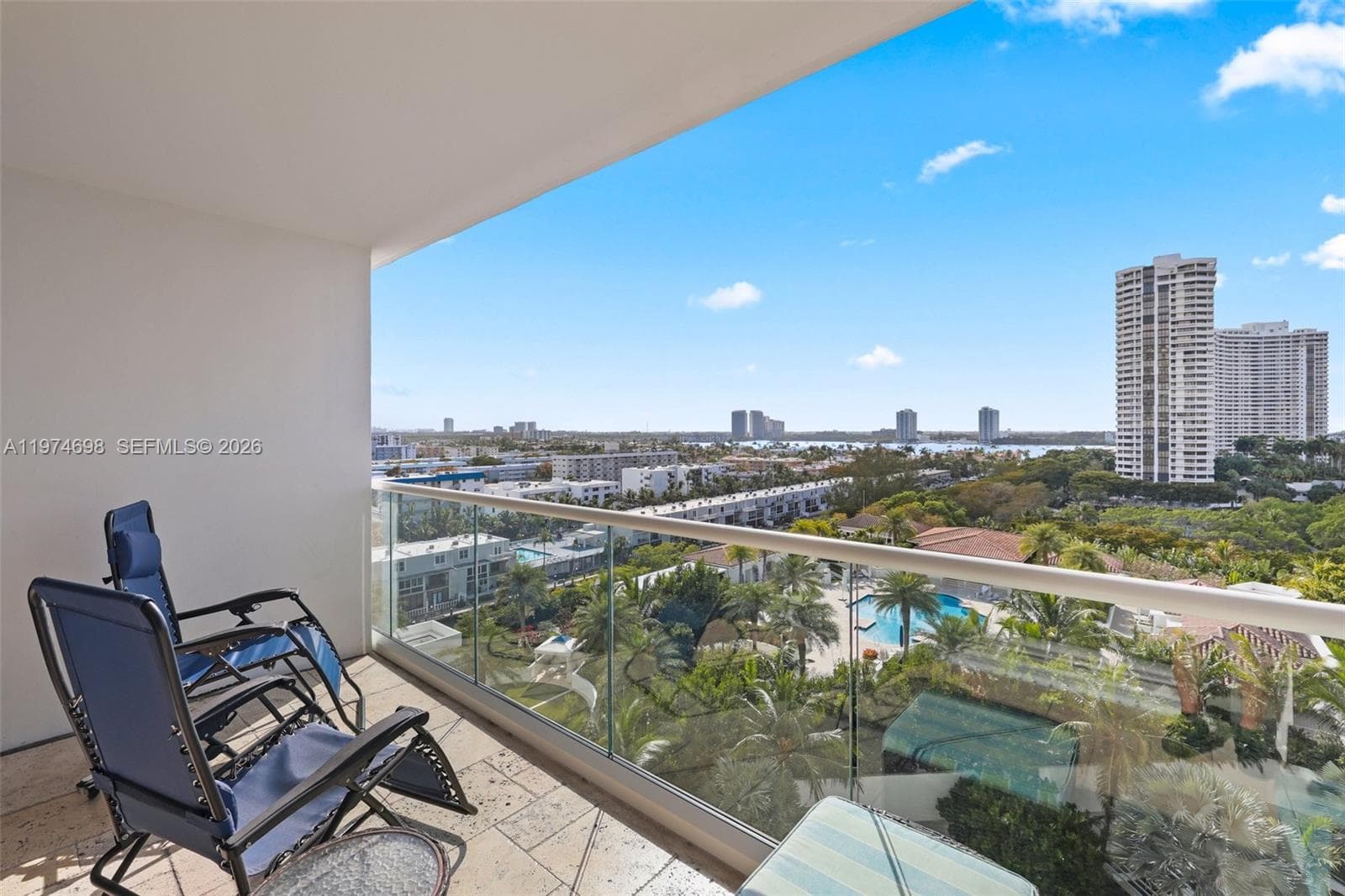 Private Balcony accessible from Primary Suite