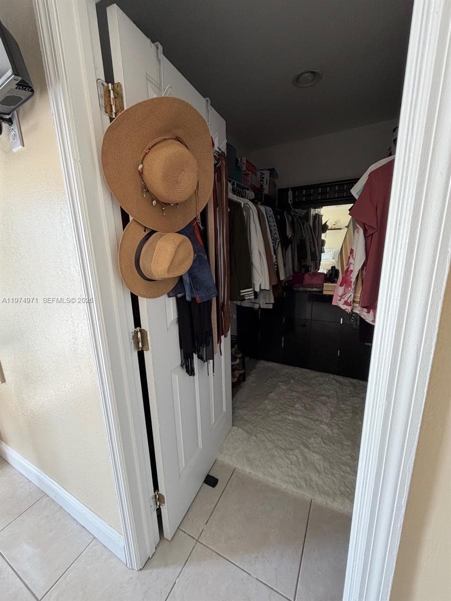 Ample walking closet from room #2 on 2nd floor