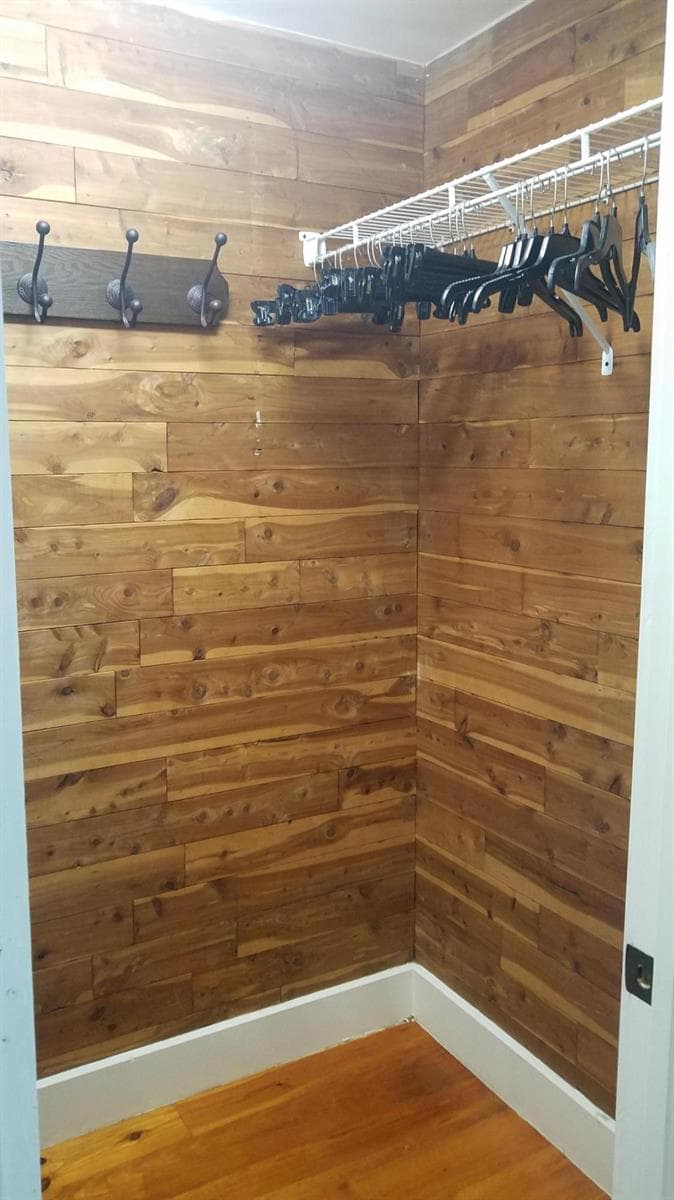 Walk in cedar closet