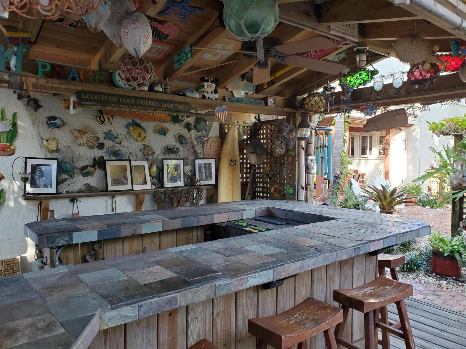 Tiki Bar for gatherings