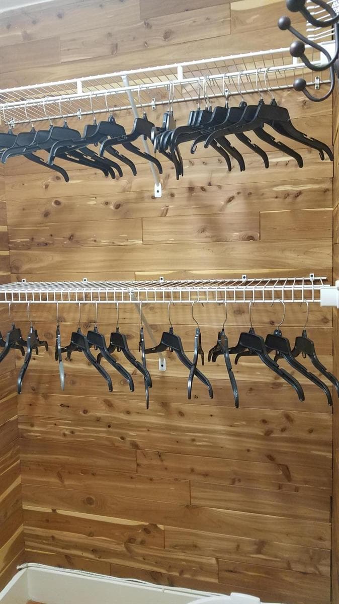 Walk in cedar closet