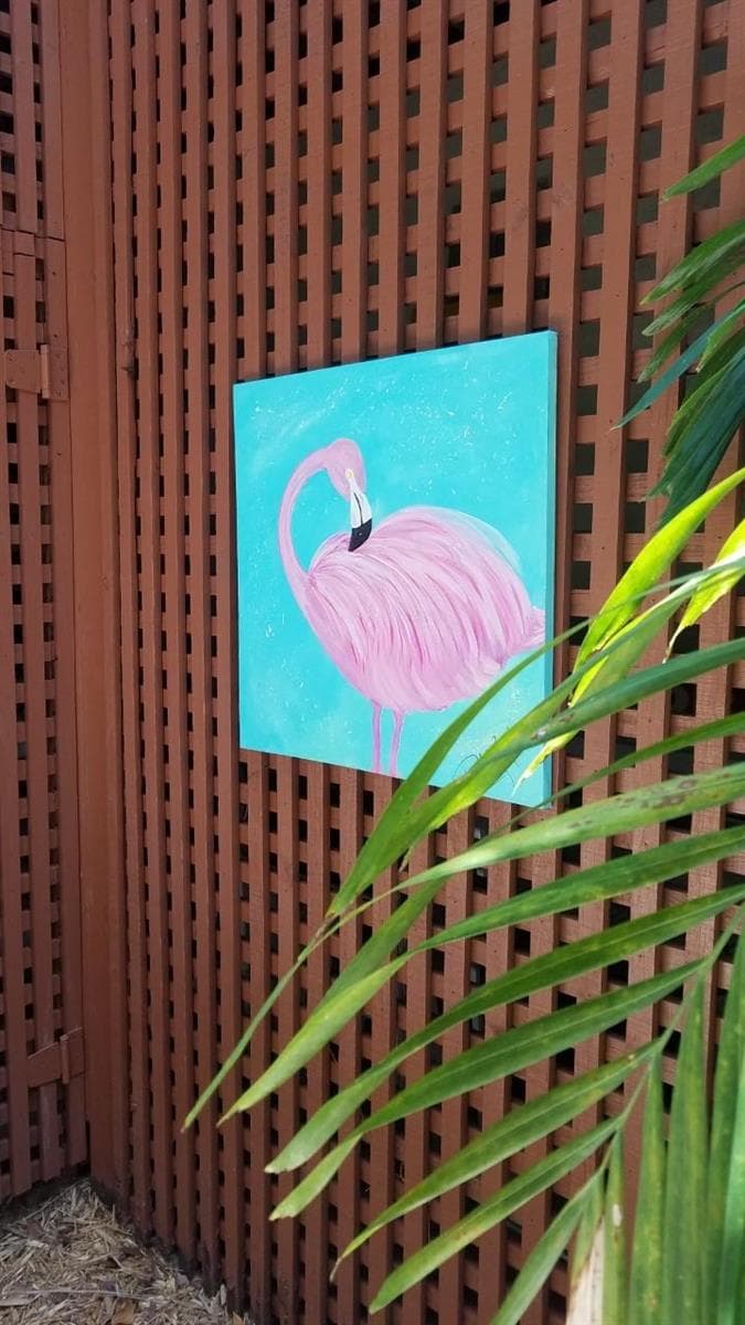 Whimsical Art along fence