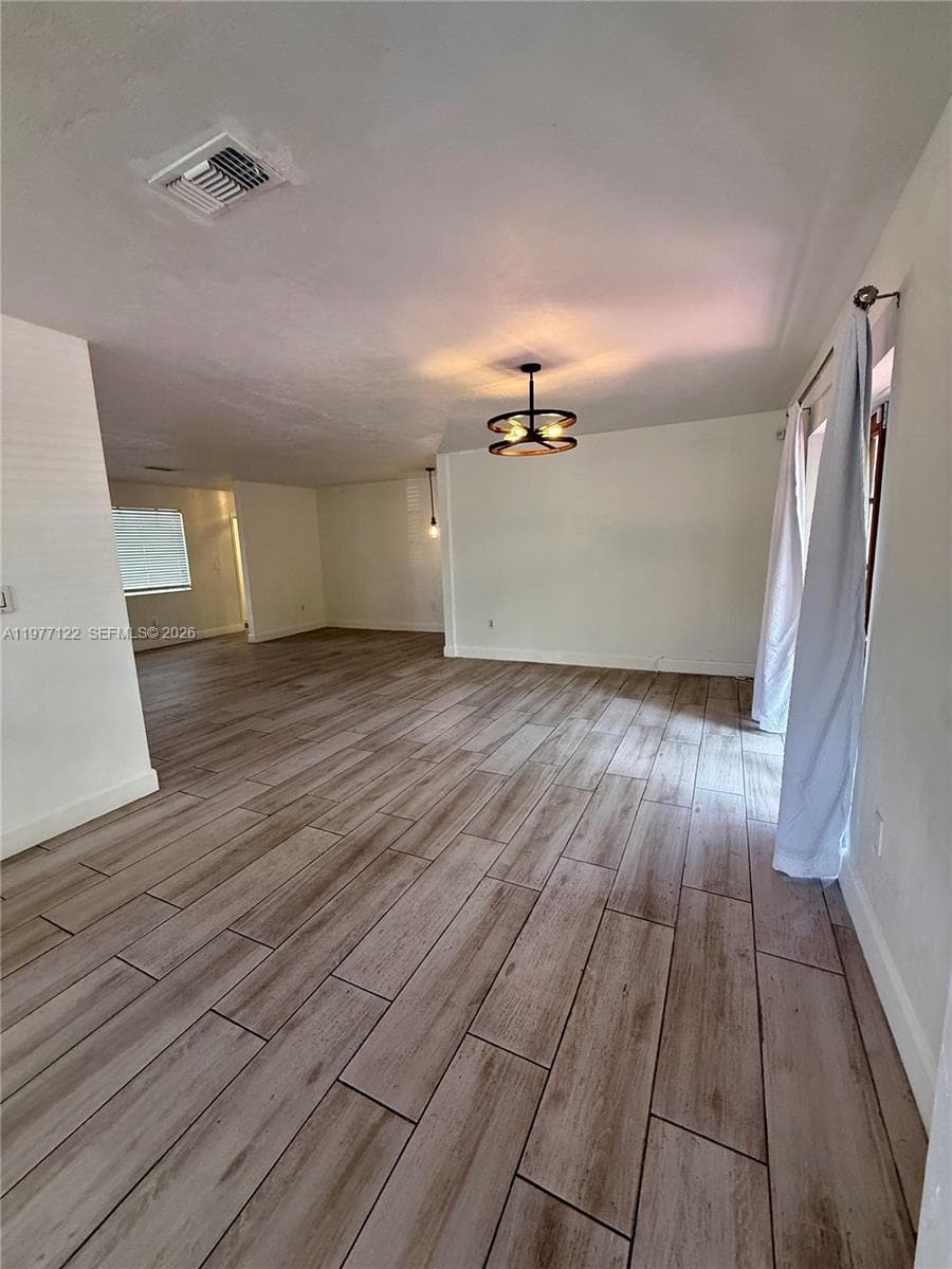 Plenty of room for dining table and entertaining
