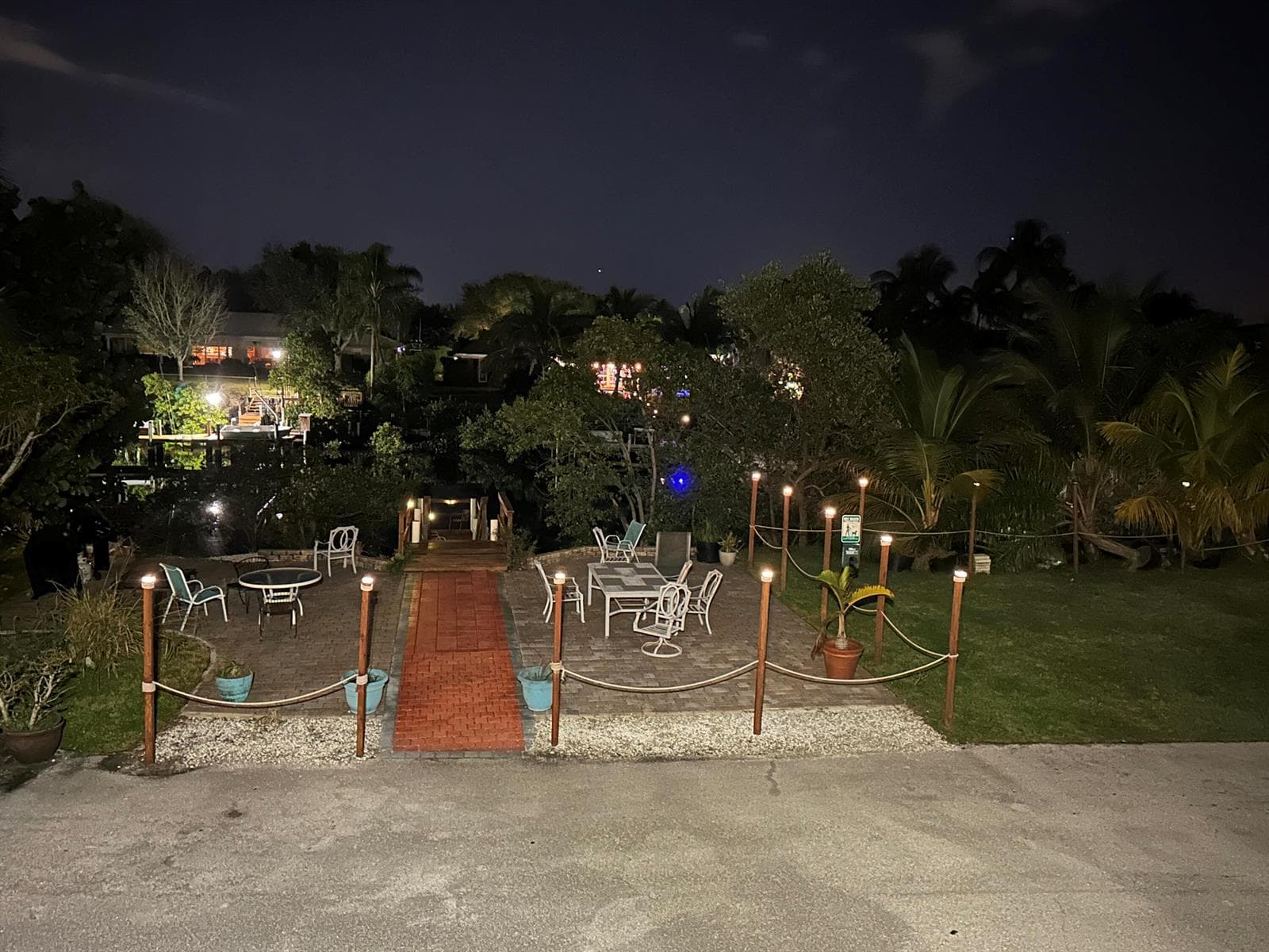27) Community Patio at night I