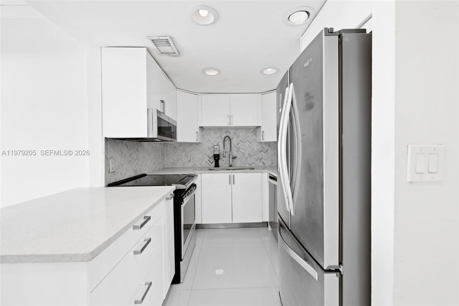 Open concept kitchen