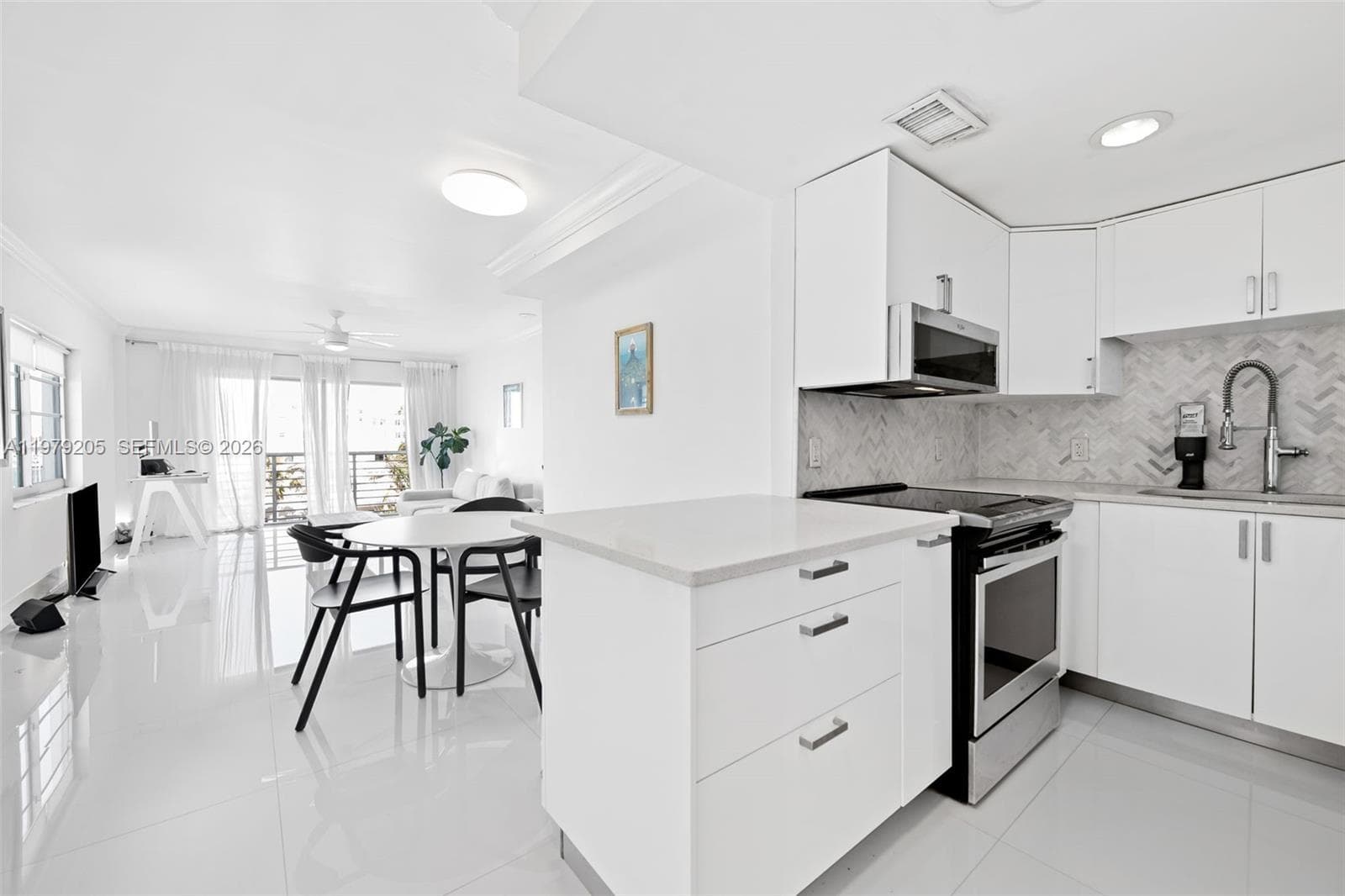 Open concept kitchen