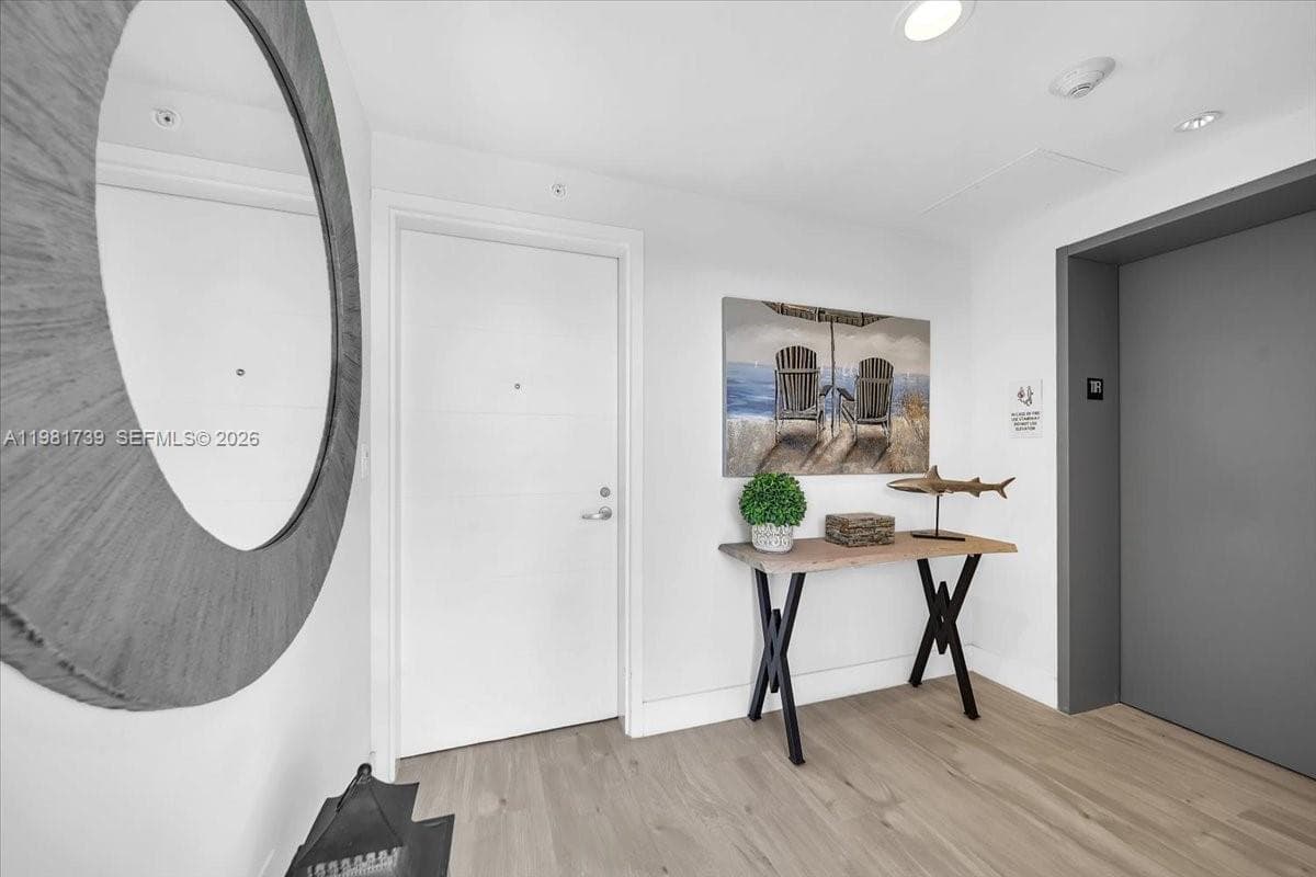 Private entrance foyer from your elevator