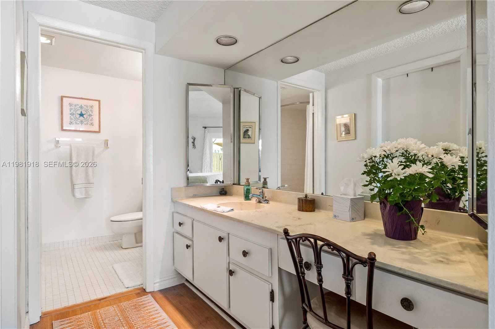 dressing area