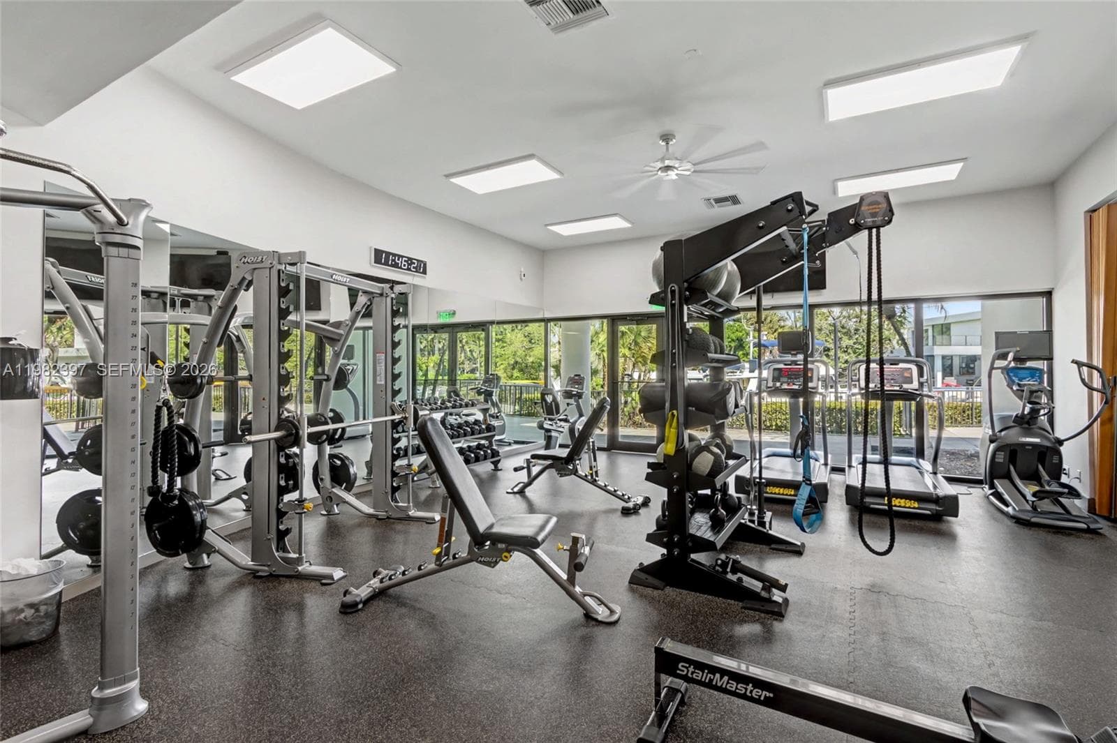 Gym located in community center