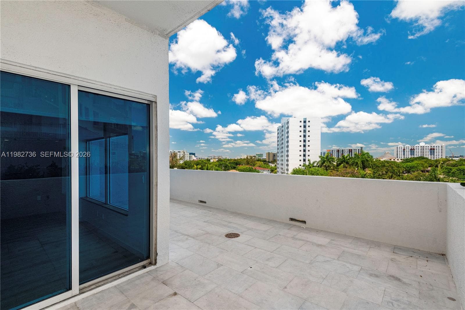 Spacious wrap around balcony