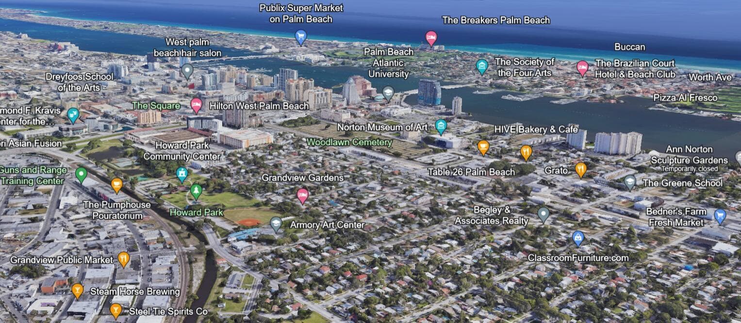 Downtown West Palm Beach Proximiy