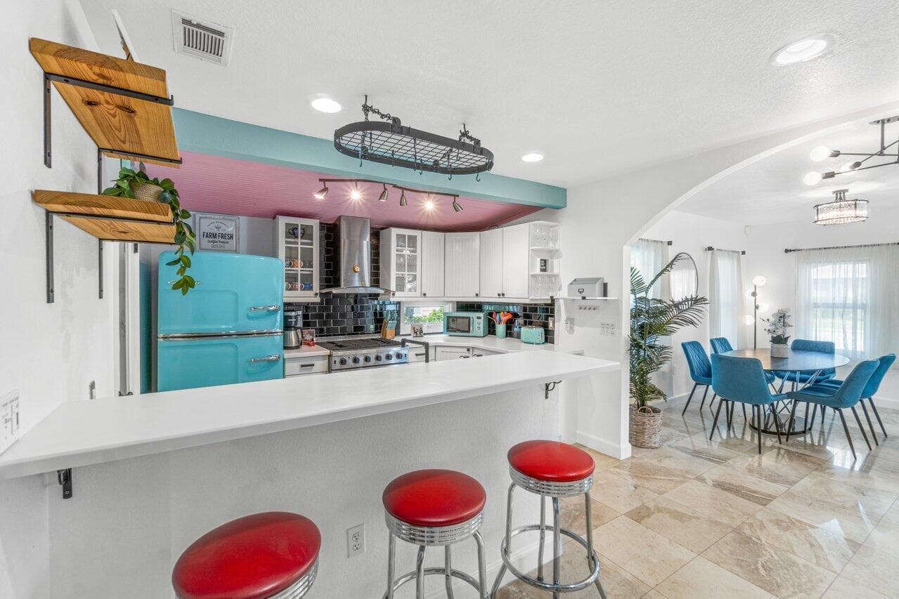 Retro-Style Kitchen with Modern Flair