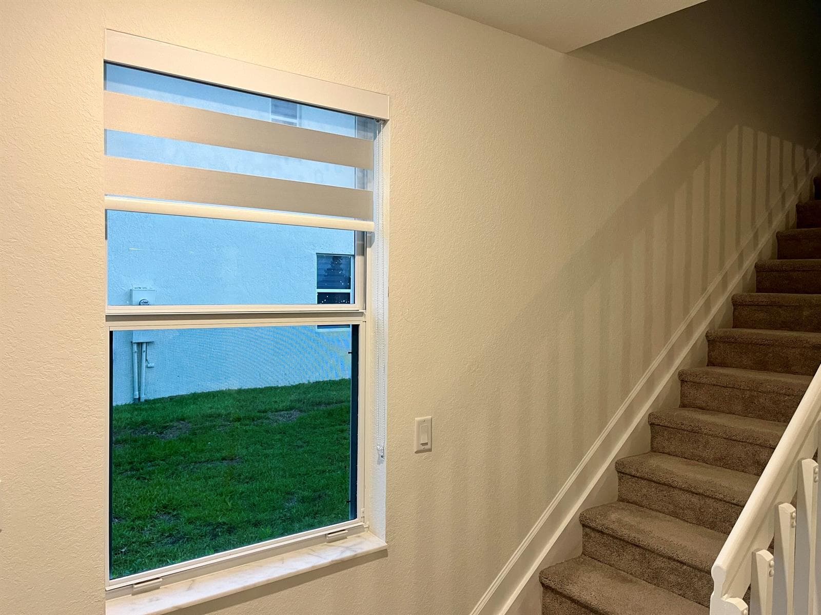 55. New curtains. Stairs. First floor
