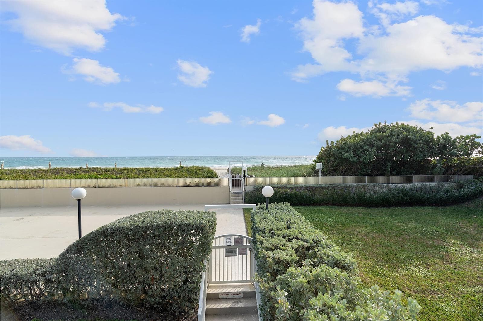 Private beach access