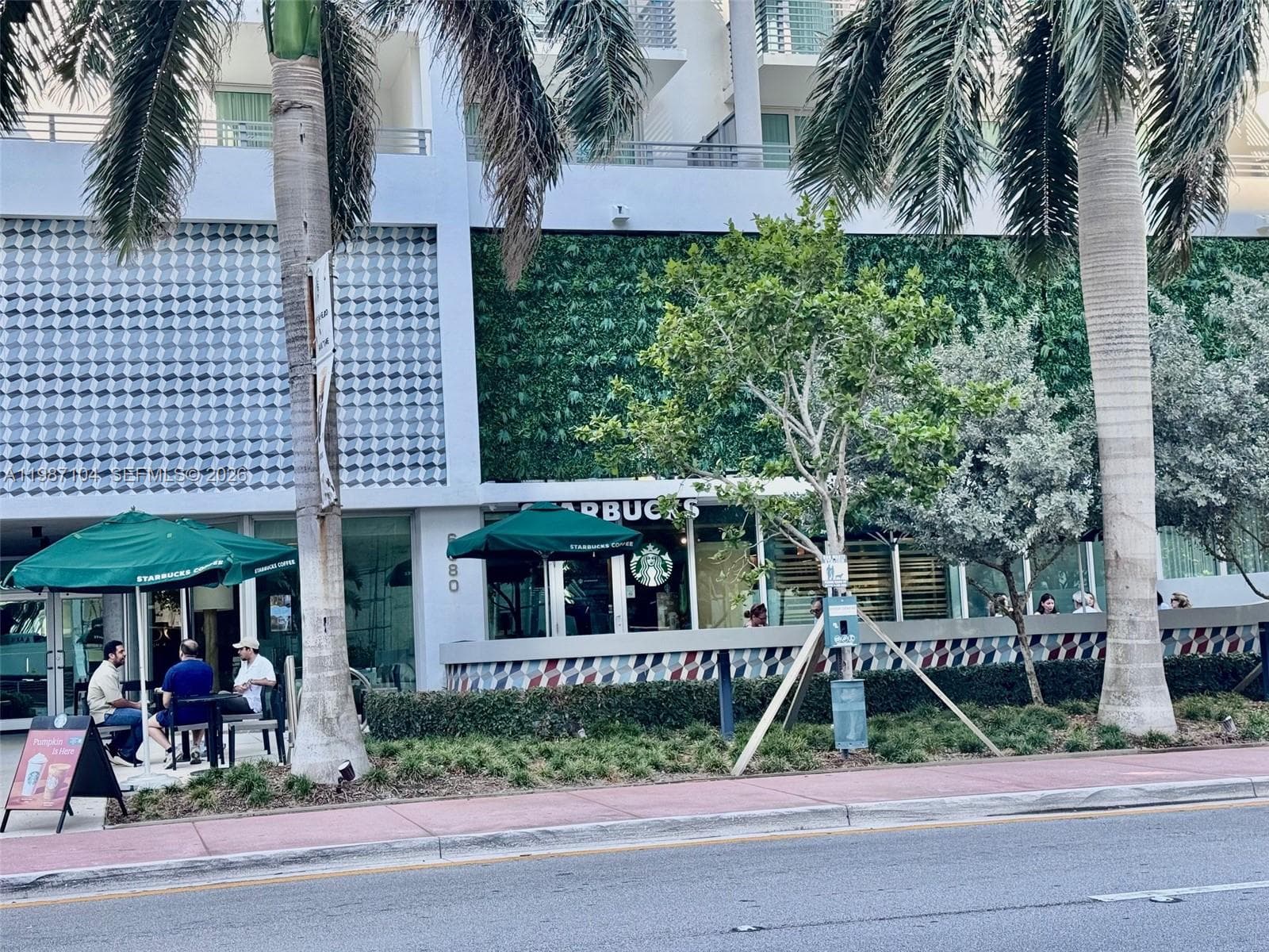 Starbucks across the street