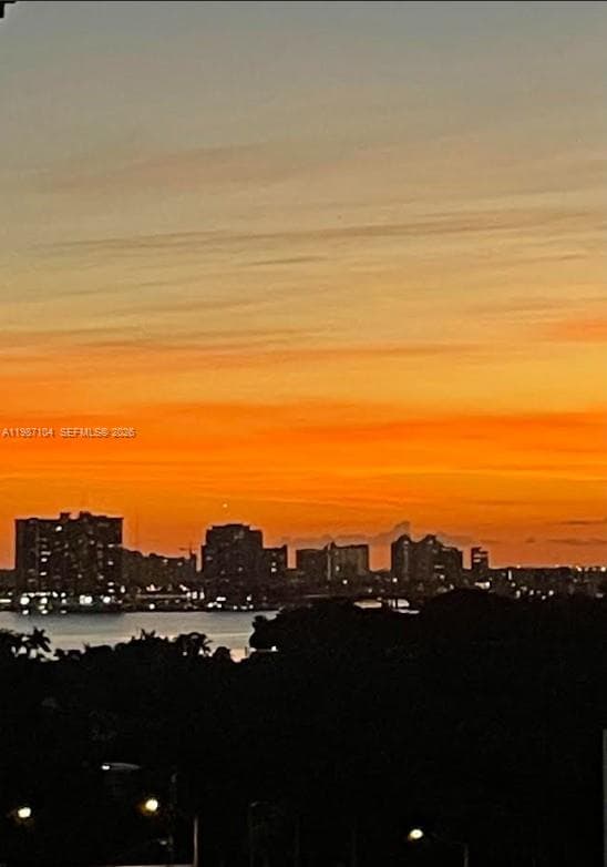 sunset view to the west - intracoastal