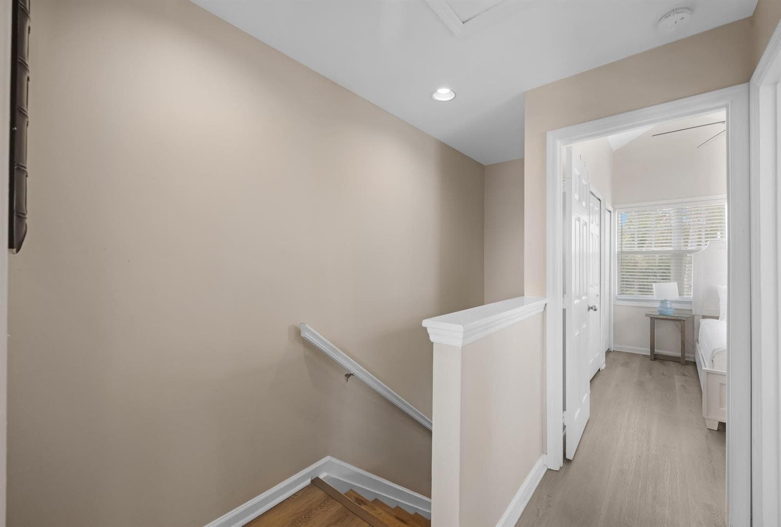 Half wall in foyer