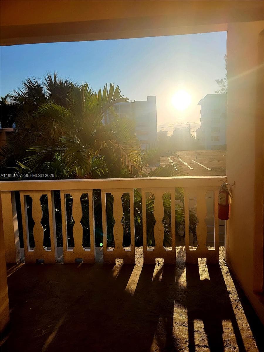 View outside of front door