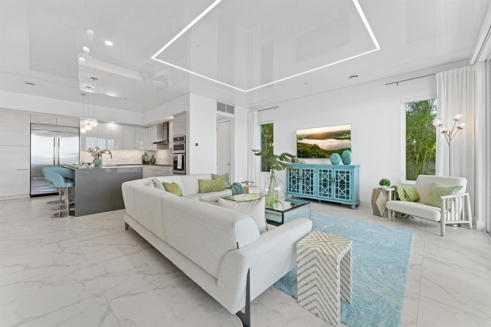 100 Water Club Ct N_Living and Kitchen