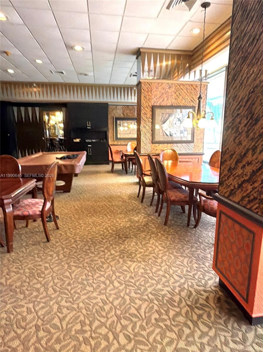 Game room and library