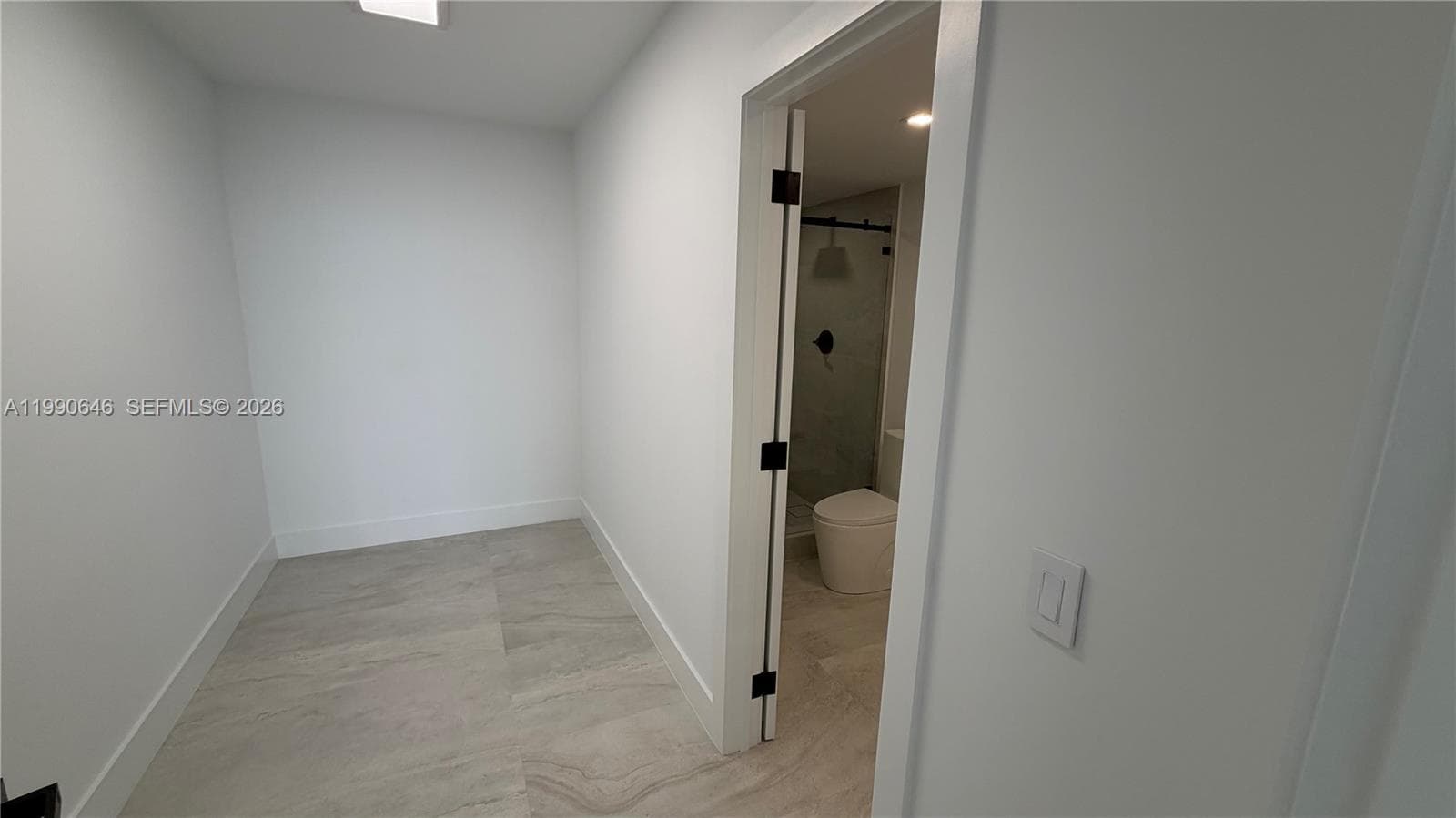 Closet space and 'her' Bathroom