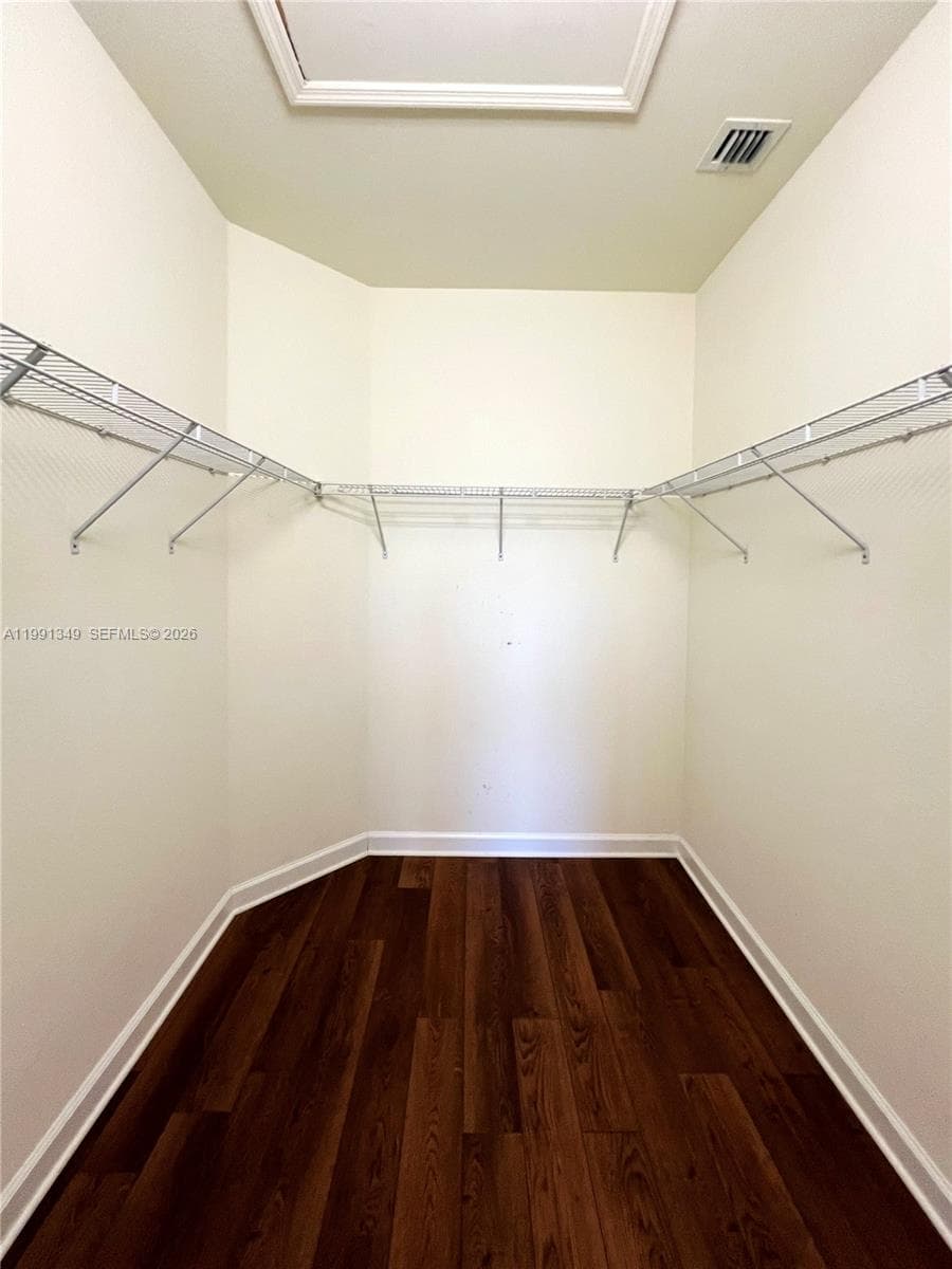 Master Bedroom Walk-In Closet View