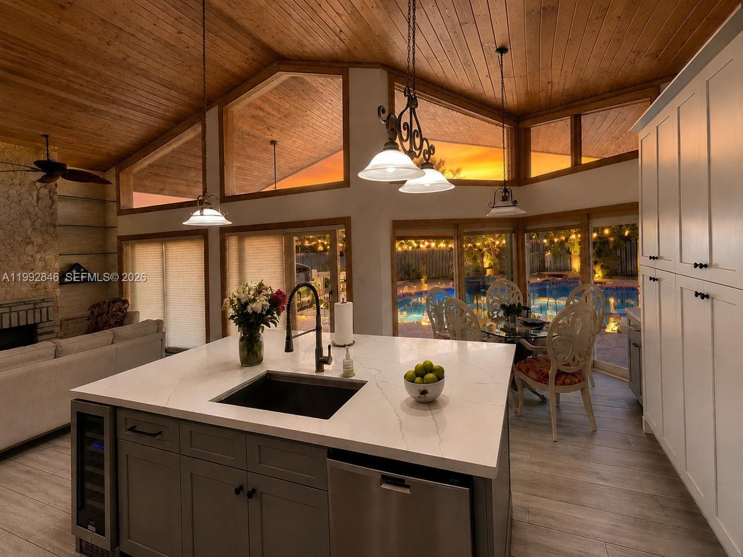 Kitchen at night